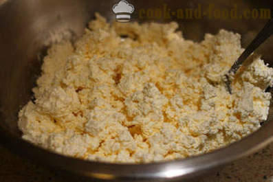 Eenvoudige honing cheesecake in de oven - een stap voor stap recept