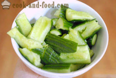 Chinese salade met verse komkommer