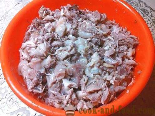 Lekkere benen en rundvlees op gelei gezet varkensvlees