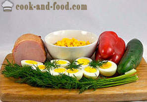 Salade met ham en eieren