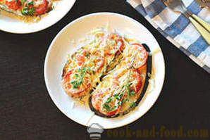 Gebakken aubergine met tomaat en kaas