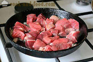 Rundvlees in een koekenpan