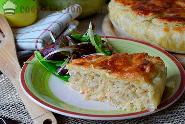 Cabbage pie - een stap voor stap recept foto's