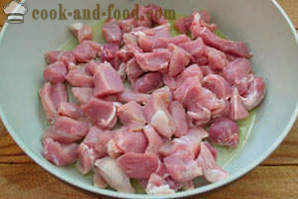 Gebraden varkensvlees met courgette