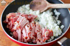 Taart met bacon - een stap voor stap recept foto's