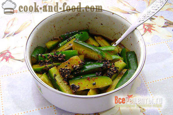 Hoe komkommers koken Koreaans-stap recept