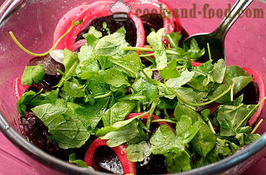 Salade van bieten en uien
