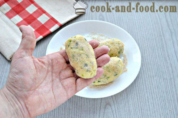Cheese pasteitjes van aardappelpuree - hoe balletjes van aardappel en kaas te bereiden, met een stap voor stap recept foto's