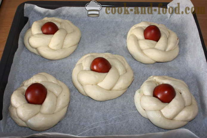 Lekkere broodjes met ei Pasen - hoe je een heerlijke Pasen koekjes, een stap voor stap recept foto's maken