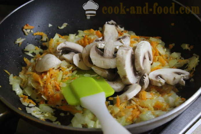 Engels aardappel taart met vlees en champignons - hoe je een stoofschotel van aardappelen en vlees te koken, met een stap voor stap recept foto's