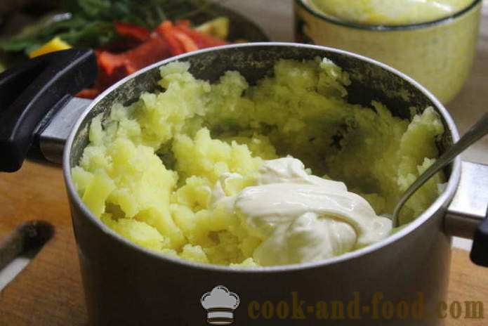 Aardappelen, aardappelpuree met selderij en uien - hoe aardappelpuree maken met ui en selderij, een stap voor stap recept foto's