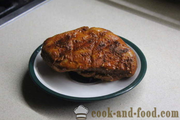 Thuis pastrami kip in de oven - hoe je een kippenborst pastrami koken thuis, stap voor stap recept foto's