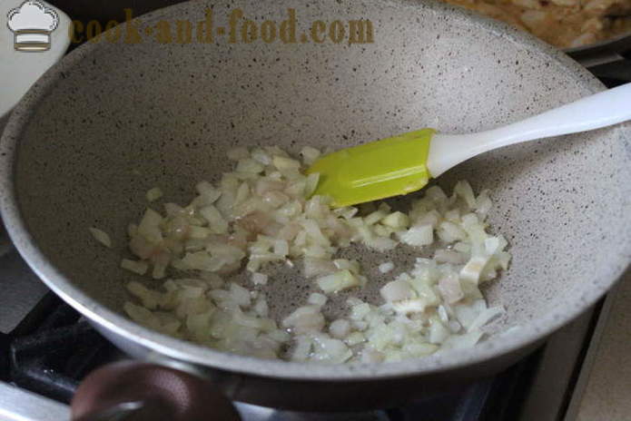 Gekookte aardappelen met uien en bacon - zo heerlijk om aardappelen te bereiden voor een bijgerecht, een stap voor stap recept foto's