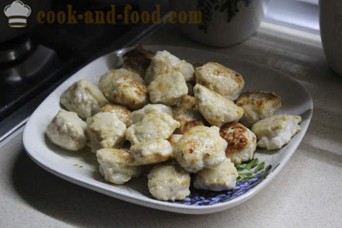 Mitboly Chicken - hoe gehaktballetjes koken in saus, stap voor stap foto-recept saus mitbolov