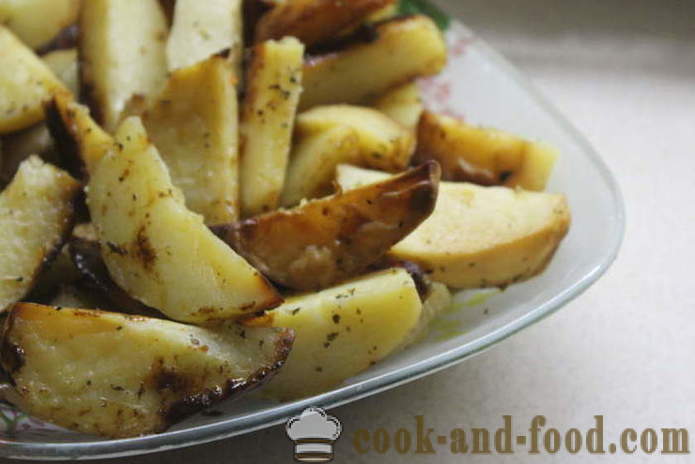 Gebakken aardappelen met honing en mosterd in de oven - zo heerlijk om de aardappelen koken in het gat, stap voor stap recept met phot
