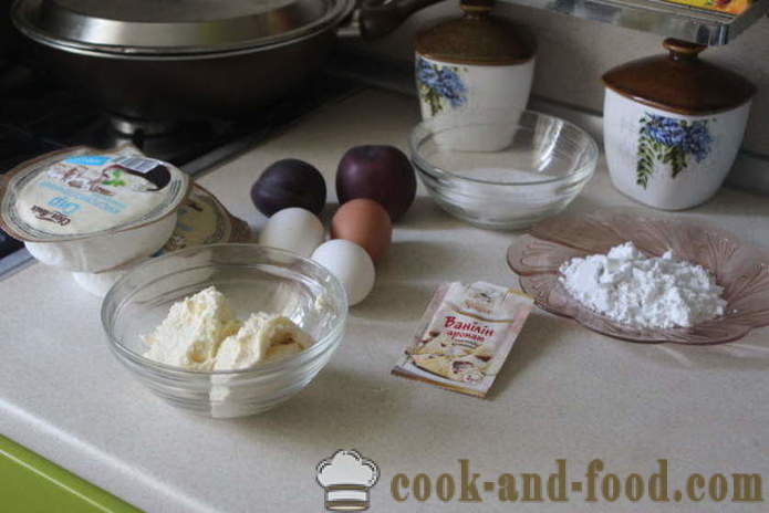 Cheesecake met perziken - hoe je een taart met kwark en perziken bakken, met een stap voor stap recept foto's