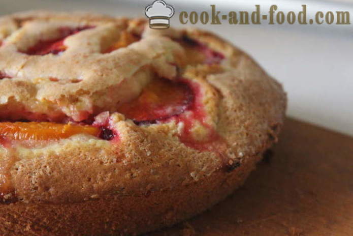 Delicious abrikoos taart met kefir - hoe abrikoos taart te maken in de oven, met een stap voor stap recept foto's