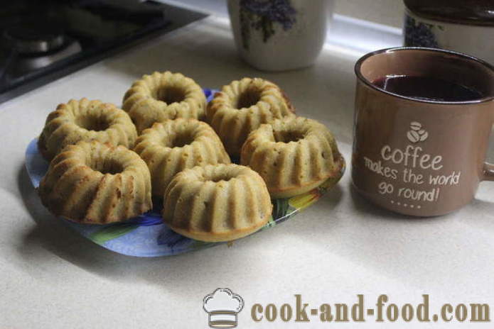 Koffie en muffins in de oven honing - hoe je taarten met kefir bakken in siliconen mallen, een stap voor stap recept foto's