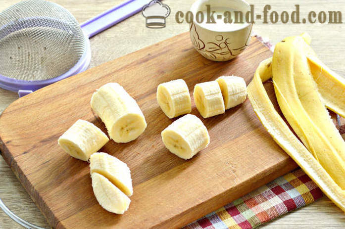 Geprakte bananen in een blender voor baby's - hoe geprakte banaan koken te lokken, een stap voor stap recept foto's