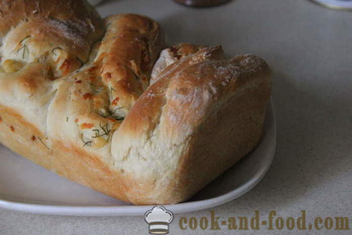 Zelfgemaakte kaas brood met kruiden - een stap voor stap recept kaas brood in de oven, met foto's
