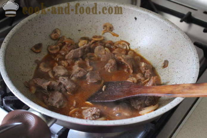 Tasty stoverij - zowel lekker te koken stoverij met champignons, een stap voor stap recept foto's