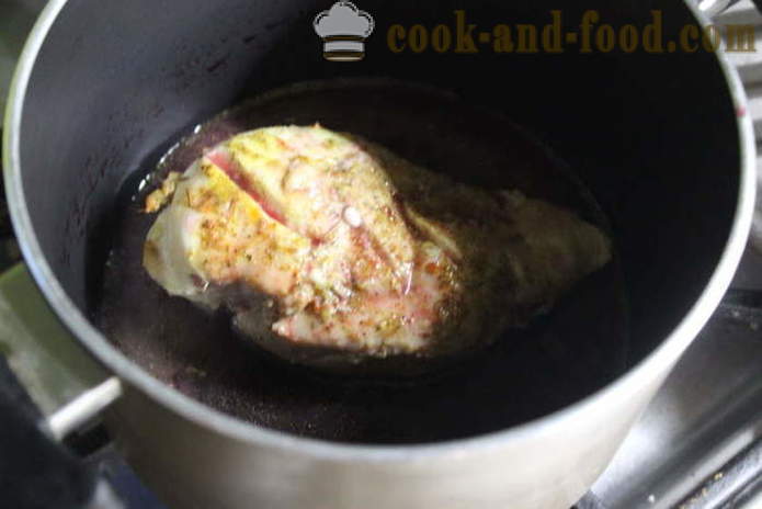Sappige kipfilet gebakken in de oven met zure room - hoe je een heerlijke kip borsten, een stap voor stap recept foto's te koken