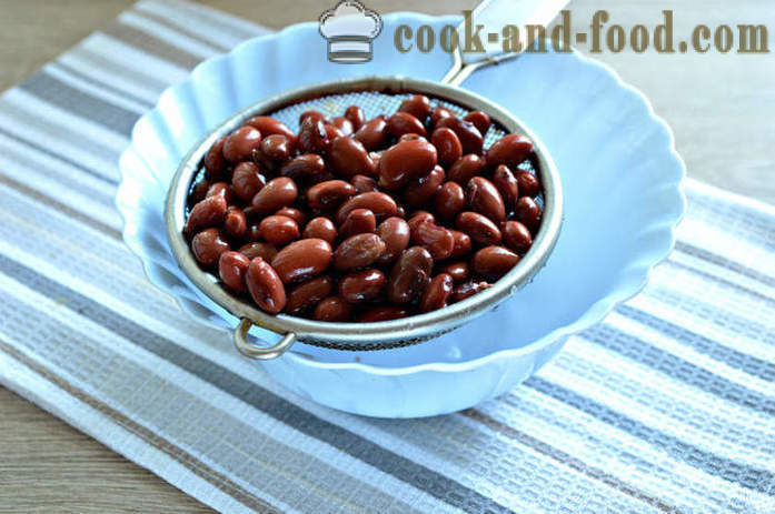 Bean soep met balletjes en aardappelen - hoe bonensoep met rode bonen, een stap voor stap recept foto's te koken