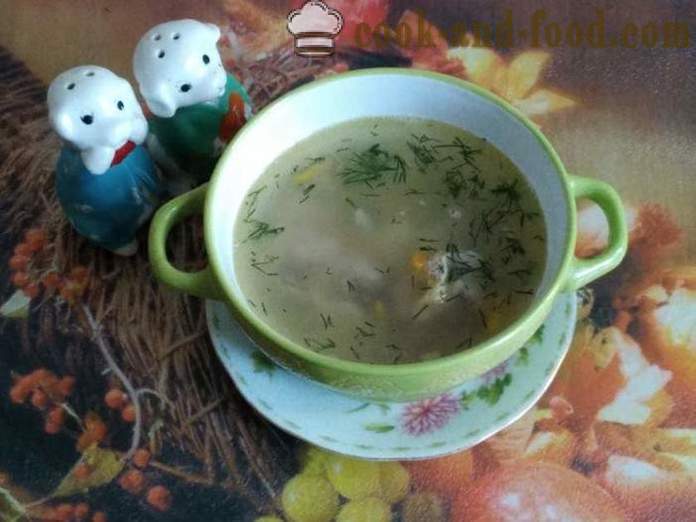 Soep met kip spiermaag, noedels en aardappelen - hoe soep met kip spiermaag, stap voor koken voor stap recept foto's