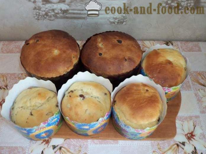 Italian panettone cake - hoe je zelfgemaakte muffins met rozijnen, poshagovіy recept koken met een foto