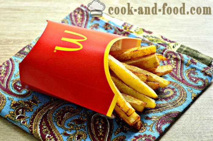 Frieten in McDonalds - hoe frietjes te koken in de pan, een stap voor stap recept foto's