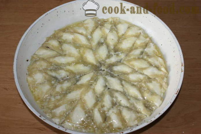 Turkse baklava met walnoten - hoe baklava thuis, stap voor stap recept foto's