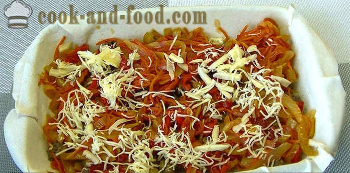Dietary lasagne met groente en vlees - hoe lasagne koken in het huis, stap voor stap recept foto's