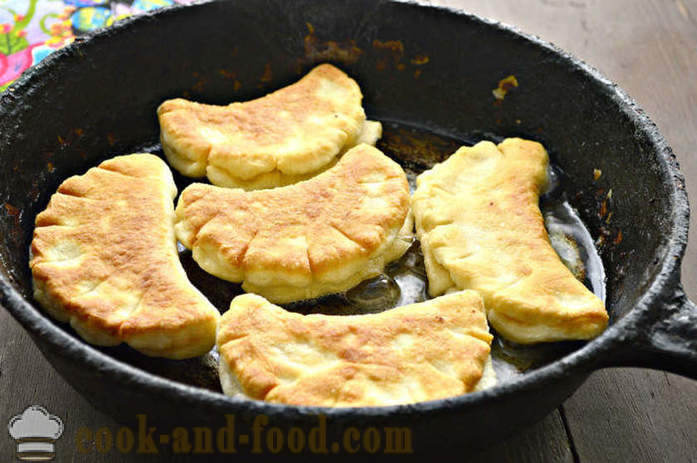 Gebakken broodjes in de pan - hoe zoete broodjes bakken in de pan, een stap voor stap recept foto's
