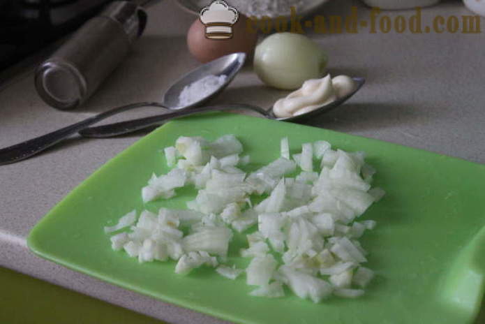 Cutlets kipfilet met mayonaise en ui Marsepein