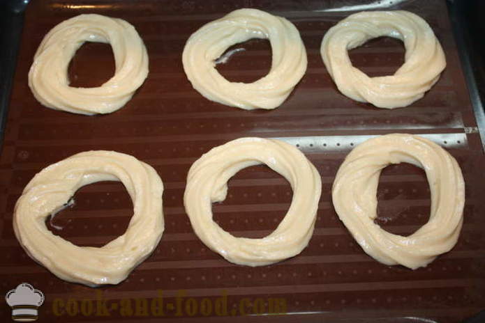 Custard ringen met kwark Tiramisu - hoe vla ringen thuis, stap voor stap recept foto's maken