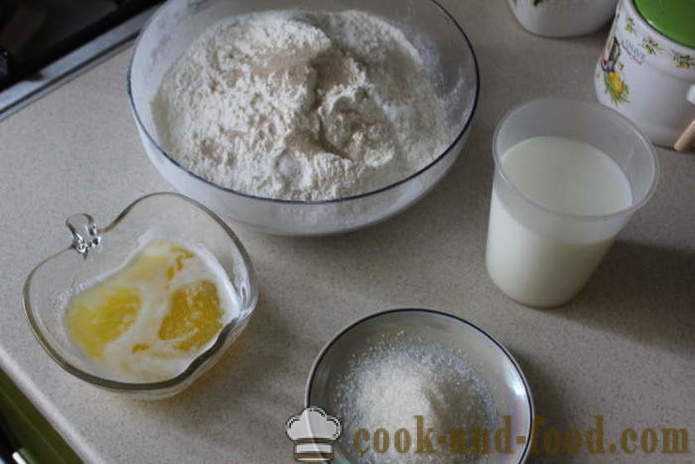 Melkachtig wit brood in de broodmachine - hoe om brood te bakken in de melk, een stap voor stap recept foto's