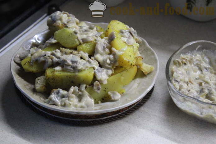 Aardappelen en selderij in de oven - als een smakelijke groente bakken in de oven, met een stap voor stap recept foto's