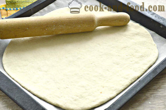 Lean gistgebak met kool - hoe je een vleesloze kool taart bakken in de oven, met een stap voor stap recept foto's