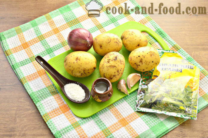 Gebakken aardappelschijfjes in de oven - net gebakken aardappelschijfjes met knapperige korst, met een stap voor stap recept foto's