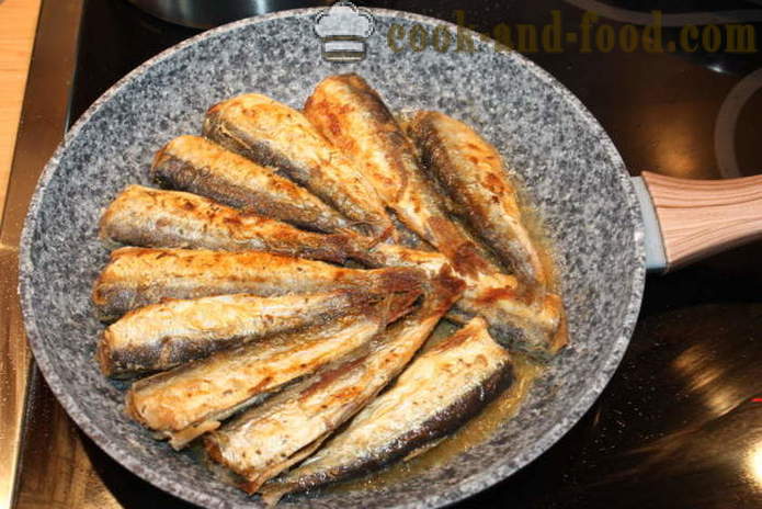Herring gebakken in meel - hoe gebakken haring te koken in een pan, een stap voor stap recept foto's