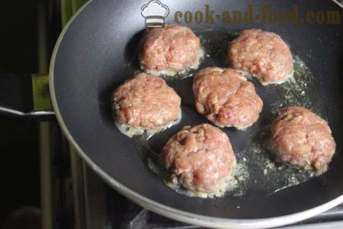 Gehaktballen gebakken in de oven met aardappelen en groenten - hoe de gehaktballetjes in de oven, met een stap voor stap recept foto's