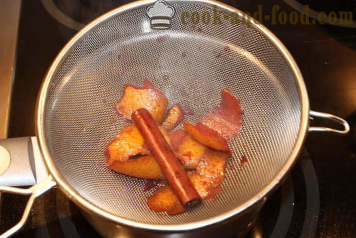 Pear warme droge rode wijn - hoe je een glühwein thuis, stap voor stap recept foto's te koken