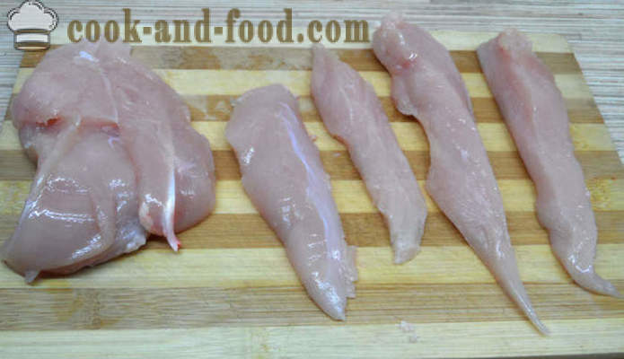 Heerlijke kip met sesam en sojasaus - zowel heerlijke kip in de oven, met een stap voor stap recept foto's