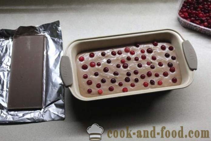 Cranberry muffins met chocolade op kefir - hoe je taarten met chocolade en veenbessen te koken, met stap voor stap recept foto's