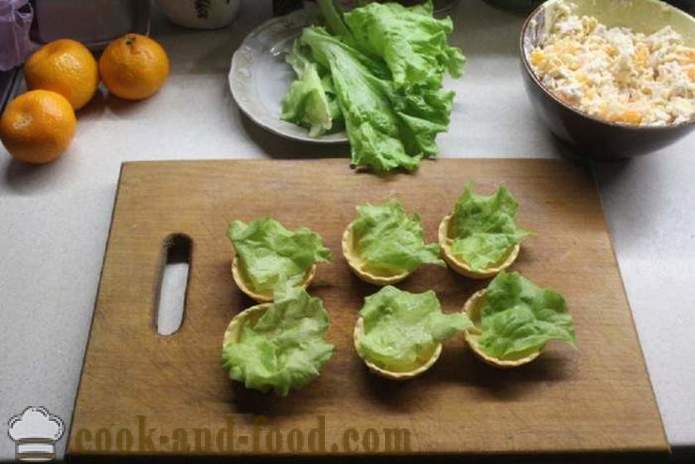 New Year's salade met kip en mandarijn - hoe je een salade te bereiden met kip en mandarijnen, een stap voor stap recept foto's