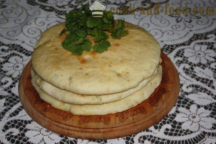 Ualibah cheese - zelfgemaakte taarten Ossetische hoe Ossetische kaas taart koken, met een stap voor stap recept foto's