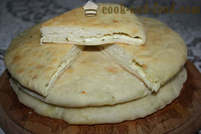 Ualibah cheese - zelfgemaakte taarten Ossetische hoe Ossetische kaas taart koken, met een stap voor stap recept foto's