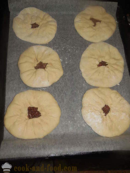 Tatar gerecht Cainari - hoe tortilla's met vlees te maken in de oven, met een stap voor stap recept foto's
