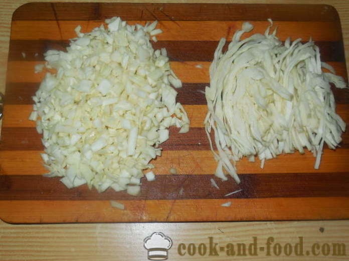 Kapustnyak heerlijk met verse kool en gierst - kapustnyak hoe om te koken van verse kool in een snelkookpan, een stap voor stap recept foto's