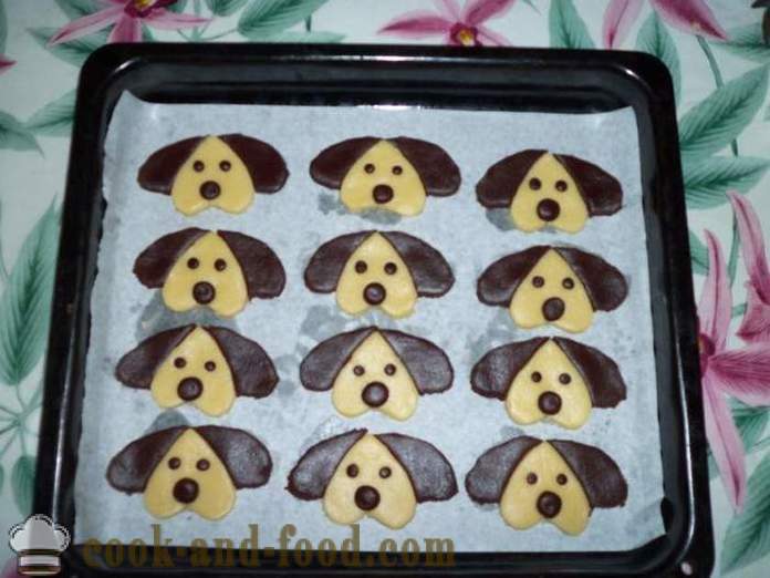 Kerstmis shortbread cookies in de vorm van een hond - hoe om koekjes te bakken in de vorm van een hond op New Year's Eve, een stap voor stap recept foto's
